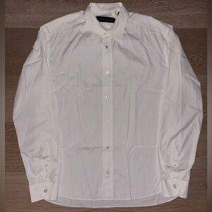 Louis Vuitton LV Embroidered Logo White Button Down Shirt